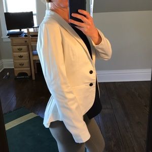 ModCloth White “Dashing to the Show” Blazer